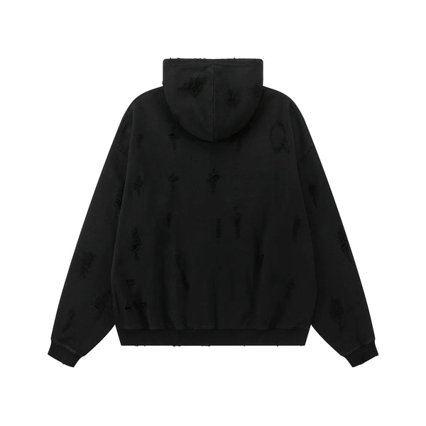 New 2023 Luxury Men Undermycar Wash Old Holes Gentleman Hoodies Hoody
