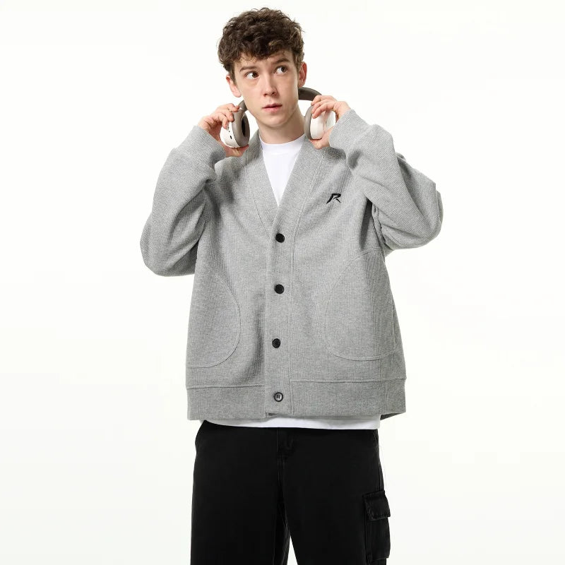 minimalist knit jumper, daily wear essential, trendy urban fashion top for men, layered streetwear look