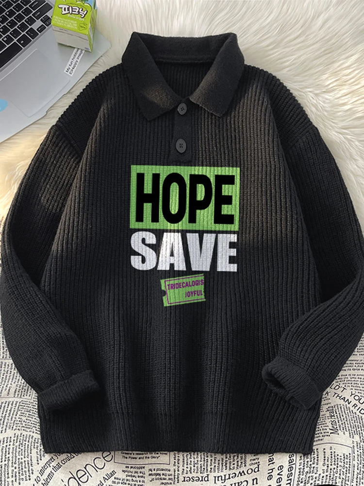 retro street knitwear, high-street look, trendy streetwear apparel for men and women