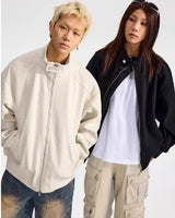 Autumn New Stand Collar Sports Jacket Mens Korean Couple College High