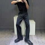 mens trousers british elegant casual pants autumn fashion temperament versatile business commuting straight pants mens clothing clean everyday pants