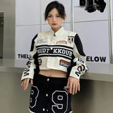 Leather Panel Streetwear Jacket Daily Fit Staple