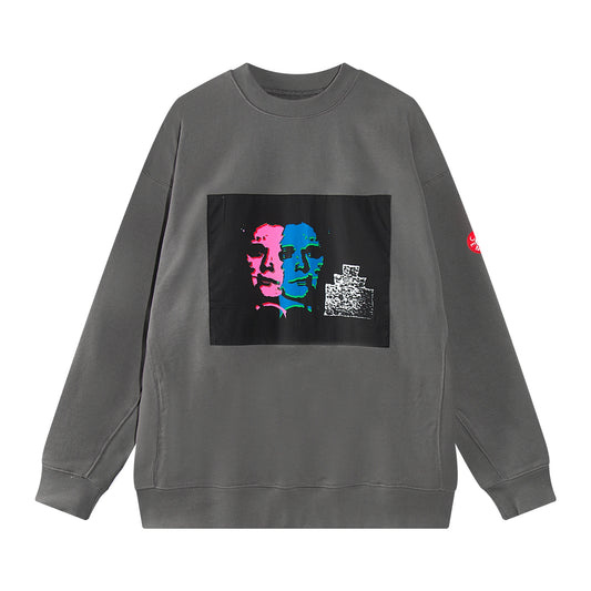 loose fit o-neck sweater, daily wear knit, cozy fashion fit, stylish street outfit, modern aesthetic appeal