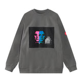 loose fit o-neck sweater, daily wear knit, cozy fashion fit, stylish street outfit, modern aesthetic appeal