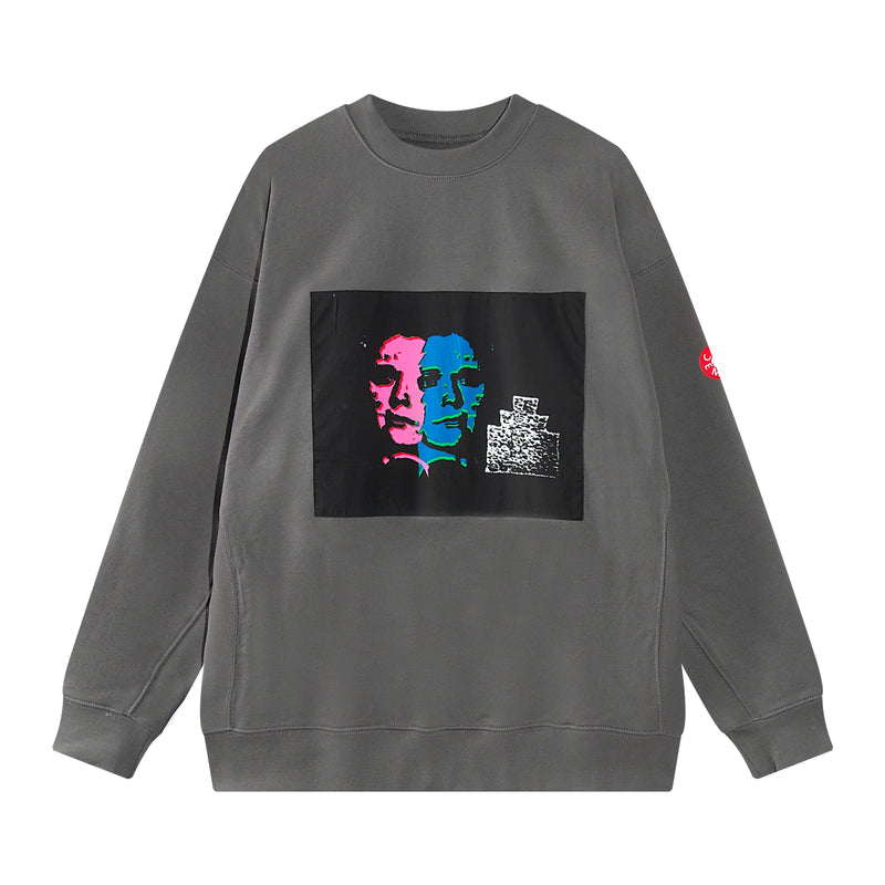 loose fit o-neck sweater, daily wear knit, cozy fashion fit, stylish street outfit, modern aesthetic appeal