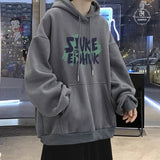 Autumn Design Letter Print Fleece Hoodies For Men Fashion Hip Hop Over