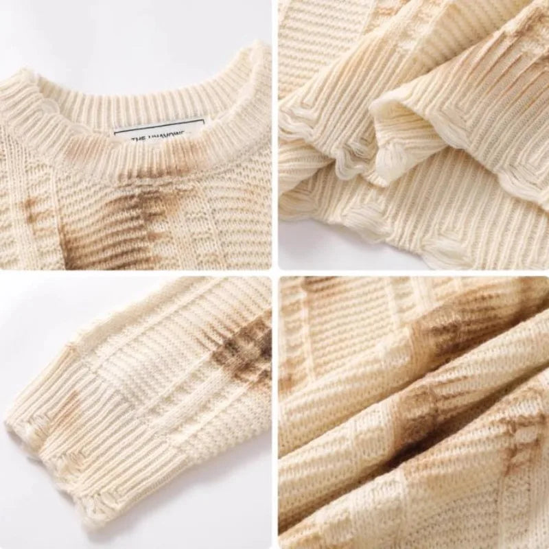 minimalist knit jumper, daily wear essential, trendy urban fashion top for men, layered streetwear look