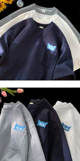 Y2k Anime panel – Korean High End Waffle Short Sleeved T Shirt For Men With Qu