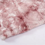Abcvan Snaki 2023 New High Quality Tie Dyed Rabbit Hair Cotton Coat Men's and Women's Coat