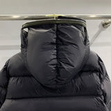 Winter Men's Down Jacket Coat Dark Style Shark Head Masked Zipper Goose Down Warm Regular Down Jacket Coat For Men And Women