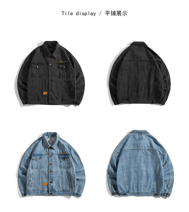 Retro Baseball Jacket for Men Cold Weather Jacket