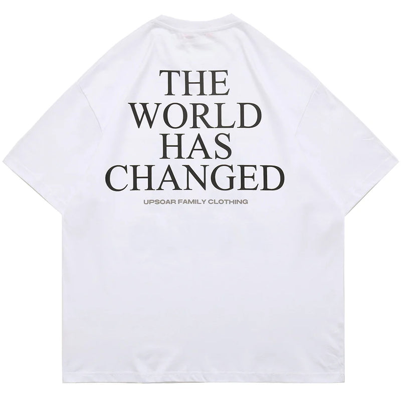 Harajuku Oversized Shirt – Aolamegs Men Horror Hand Earth Printed T Shirt Summer Gothic – Modern Streetwear for Everyone