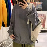 bold fire sweater, layered fit piece, aesthetic soft knit grunge sweater for cozy streetwear