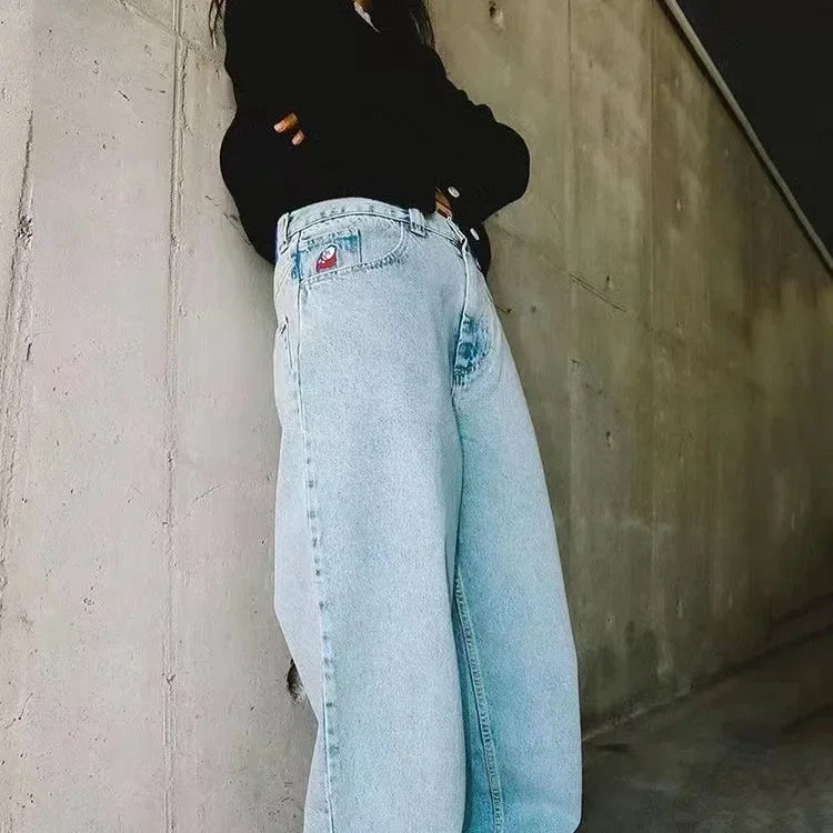 vintage big boy embroidery denim shorts hot sell men y2k basketball skate harajuku men streetwear baggy jeans men clothing unique jeans style 4840
