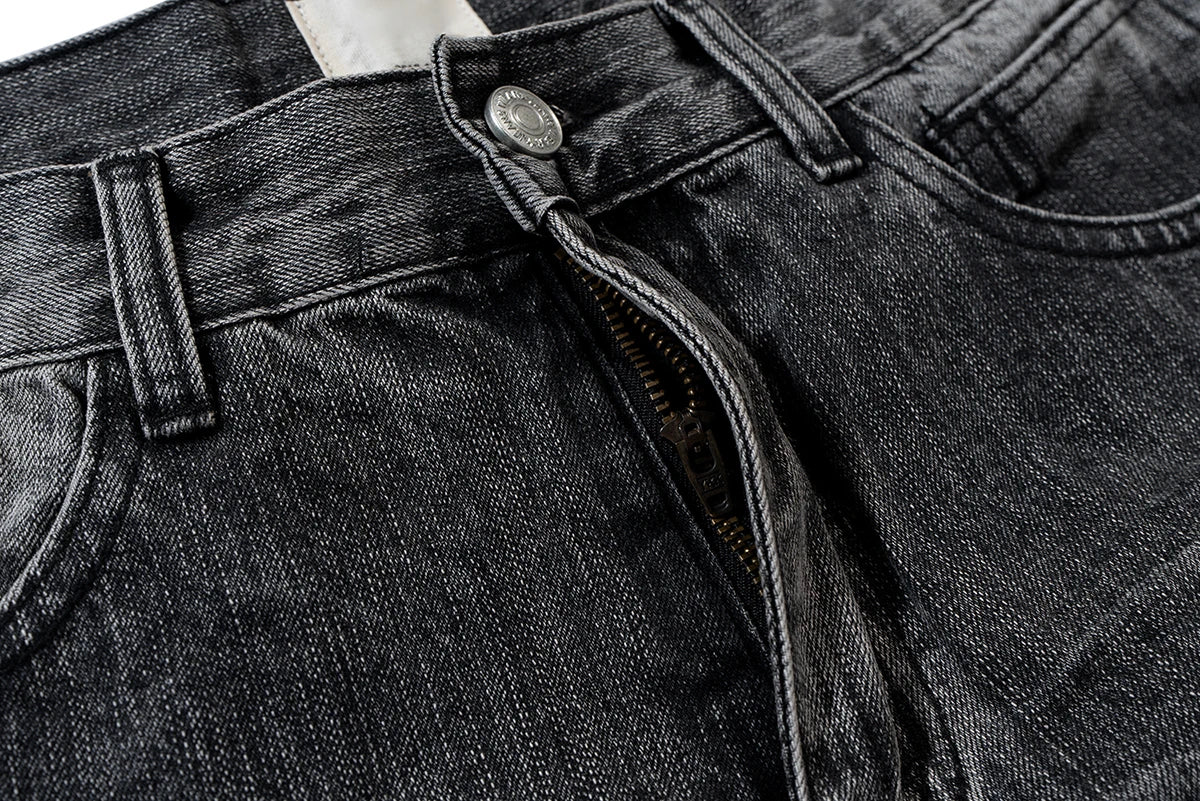 streetwear black washed ripped baggy flare jeans pants for men and women straight ropa hombre loose casual denim trousers unique jeans style 4294
