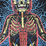 vaporwave oversized shirt featuring summer vintage retro skeleton print high street cotton casual loose tops t shirt