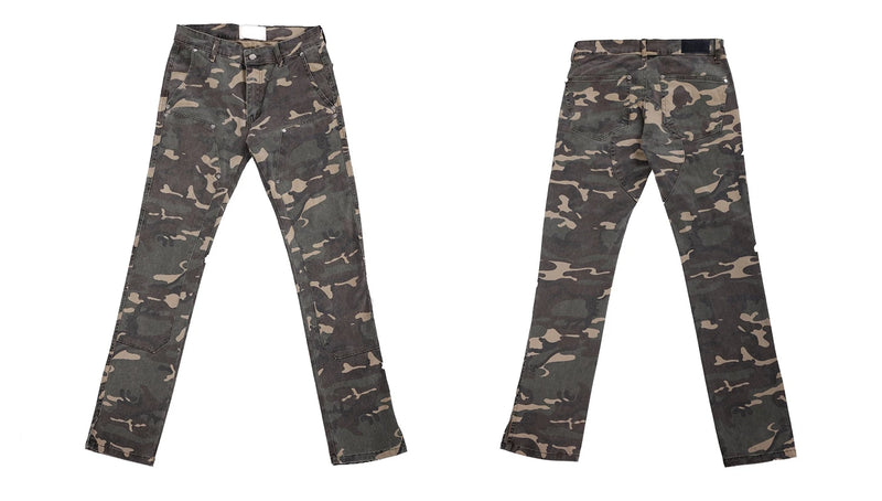 mens hip hop streetwear denim pants fashion camouflage pants 2023 harajuku cotton zipper joggers slim fit jeans trousers pants unique joggers style 2729