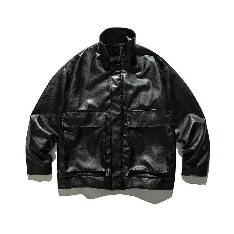 techwear zip bomber, urban street style, mens fashion