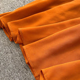 Chic Elegant Square Collar Maxi Dress Women Solid Chiffon Puff Sleeve Dresses 2023 Korean Fashion Vintage Ruffle Vestidos