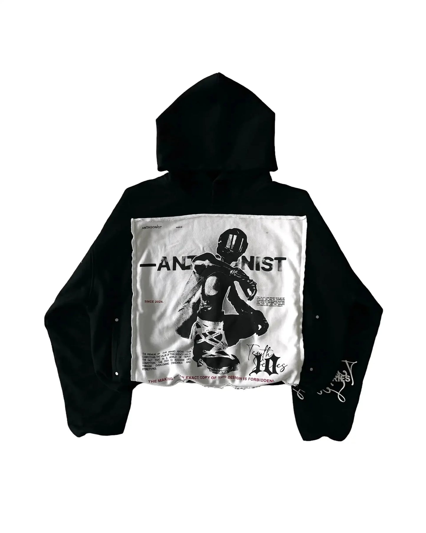 Harajuku Hip Hop Retro Patch Oversized Hoodie Sweatshirt Punk Rock Got