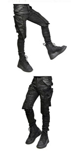2022 multi pockets cargo pants hip hop tactical function pants casual joggers trousers streetwear unique joggers style 4536