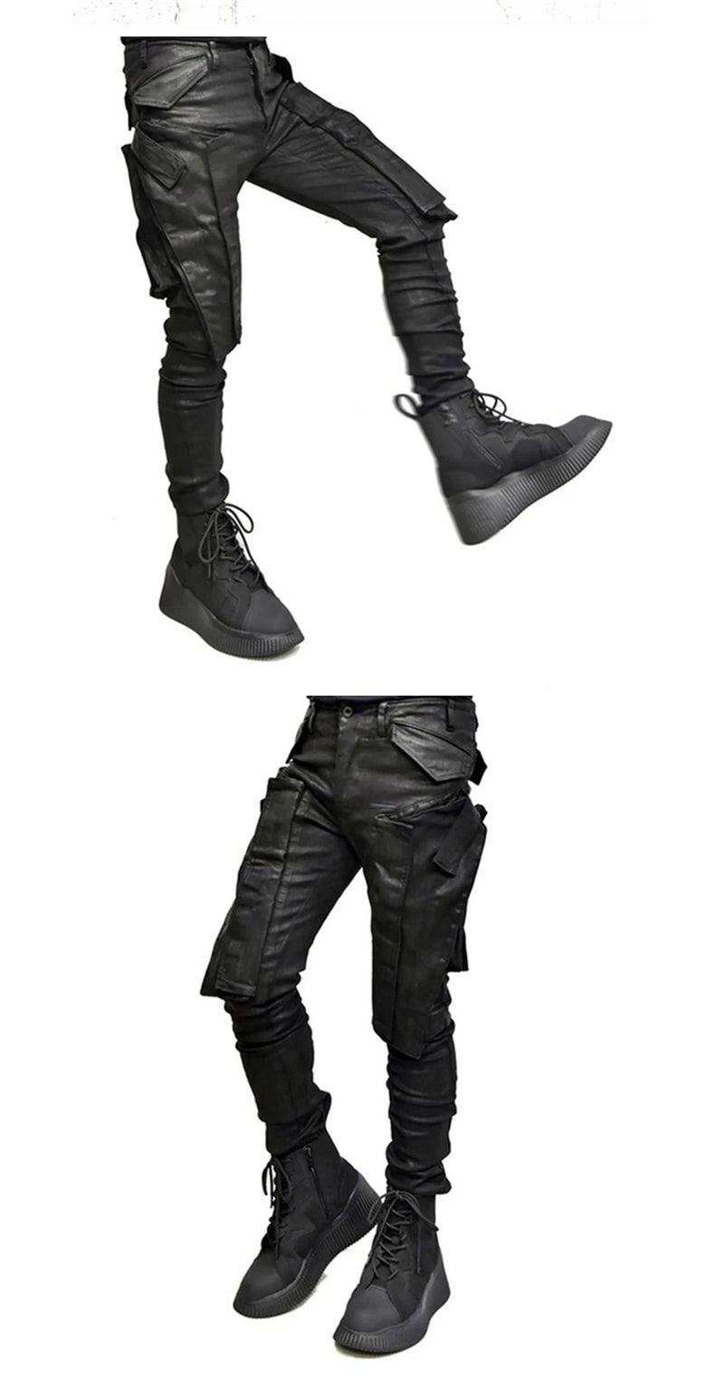 2022 multi pockets cargo pants hip hop tactical function pants casual joggers trousers streetwear unique joggers style 4536