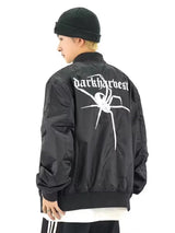 leather varsity jacket, fall winter fit, for men, fall streetwear outfit, oversized style, layered fashion, modern aesthetic, graphic detail