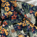 2024 Summer Fashionable Plant Floral Cuban Collar Short-Sleeved Floral Shirt For Men Women Trendy Hawaiian Japanese Retro Shirt