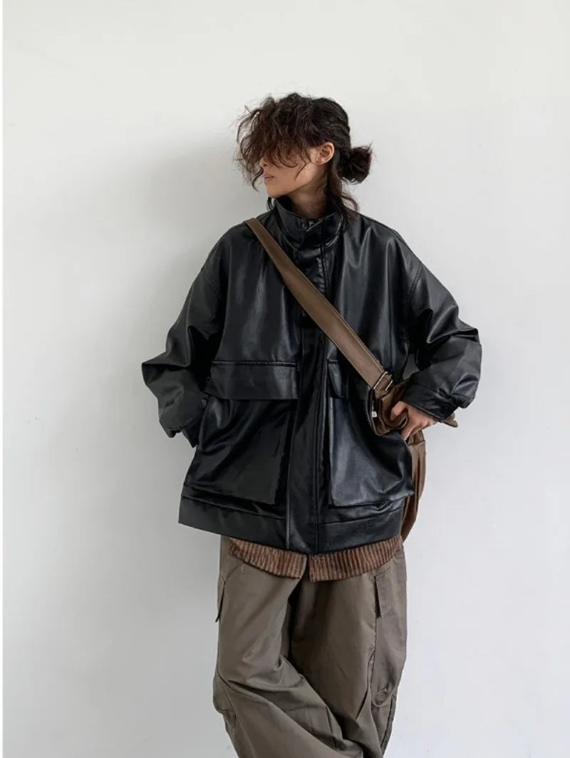 techwear zip bomber, urban street style, mens fashion