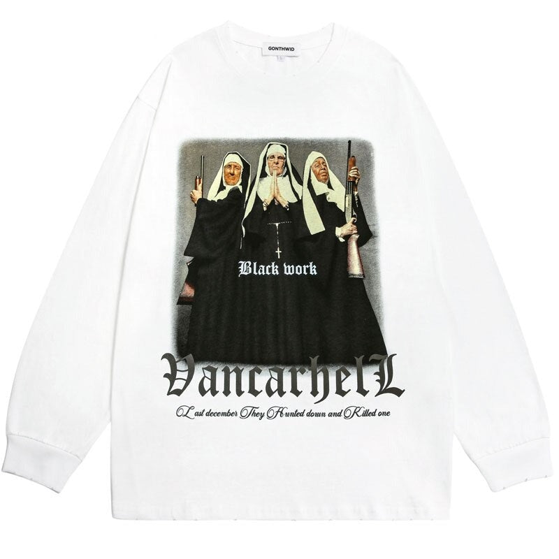 "Back 2 Back" Unisex Men Women Streetwear Graphic Sweater Daulet Apparel