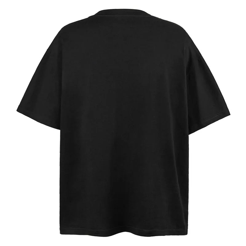 Glitchcore Crying angel – Men Retro Casual T Shirt Cartoon Creative Print Short Sleeve