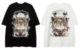 Vaporwave Crying angel – 2023 Streetwear Harajuku Men T Shirt Girl Letter Graphic Tsh