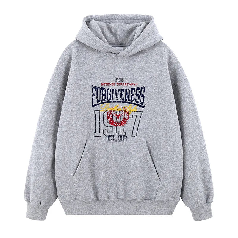 Urban streetwear hoodie with aesthetic text and edgy design