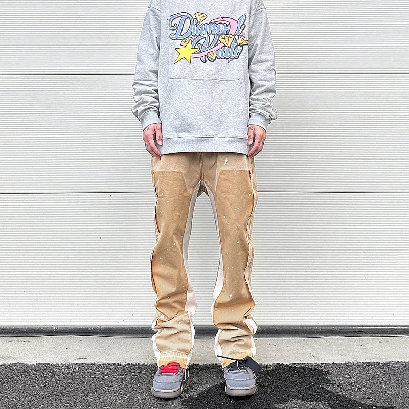 color washed denim mens jeans pants fashion graffiti patchwork loose biker red jeans streetwear hip hop casual straight pants unique jeans style 5184