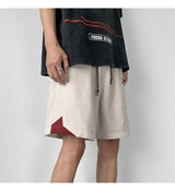 Korean fake two-piece sports basketball shorts men summer American fashion brand high street versatile couple retro sweatpants
