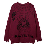 hip hop knitted sweater mens winter o neck harajuku pattern pullover streetwear casual loose pullover sweaters jumper knitwear trendy hip hop style outerwear, streetwear fashion hoodie, urban wear with bold artwork