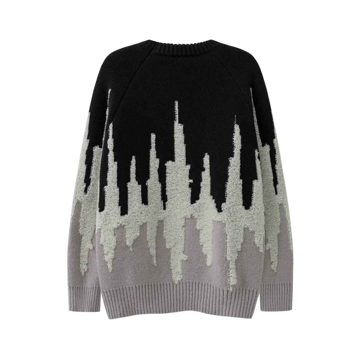 fashion pattern knitted sweater mens casual drop shoulder pollover unisex harajuku y2k streetwear loose knit sweaters jumpers - vintage look oversized hoodie, Y2K grunge street style, gothic aesthetic hoodie for winter