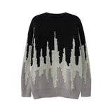 fashion pattern knitted sweater mens casual drop shoulder pollover unisex harajuku y2k streetwear loose knit sweaters jumpers - vintage look oversized hoodie, Y2K grunge street style, gothic aesthetic hoodie for winter