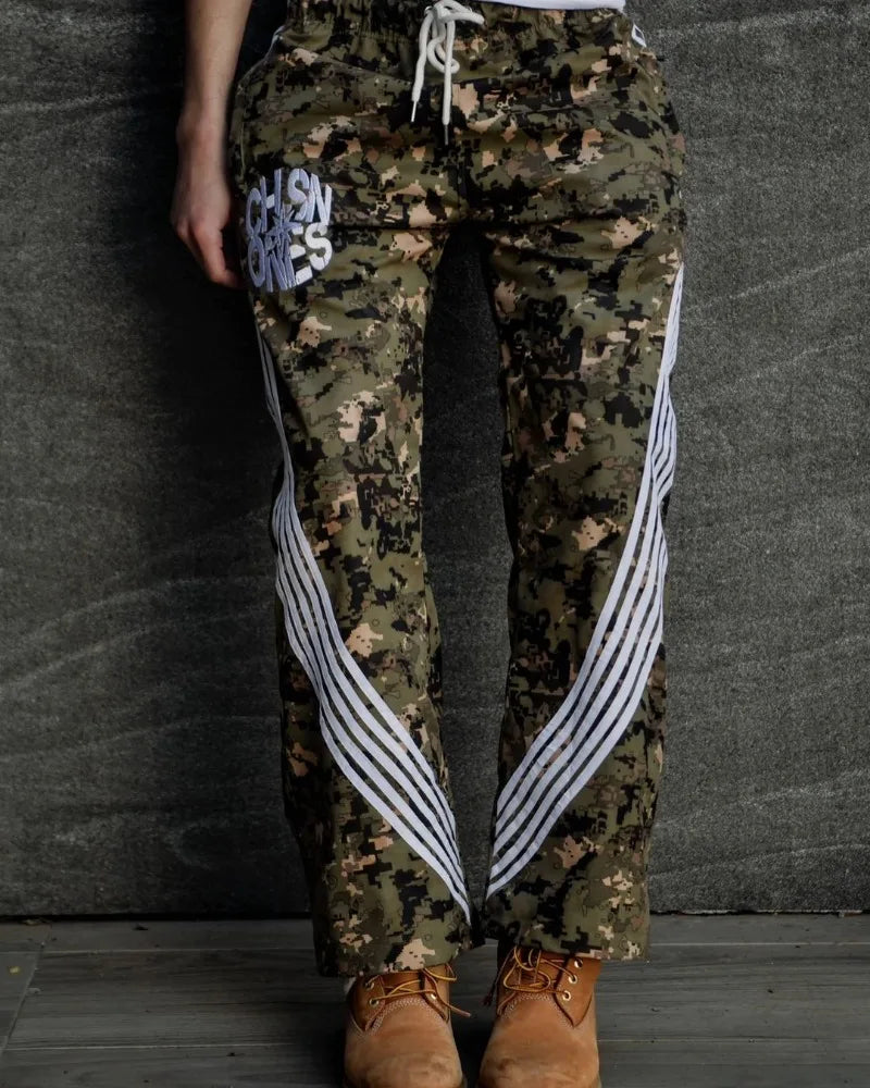 american high street fashion striped letter printed trousers men y2k harajuku retro personality casual oversized wide leg pants unique default style 3467