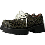 Men Leopard Genuine Leather Streetwear Fashion Casual Retro Derby Shoes Cityboy Cow Leather Height Increasing Shoes Loafers Man