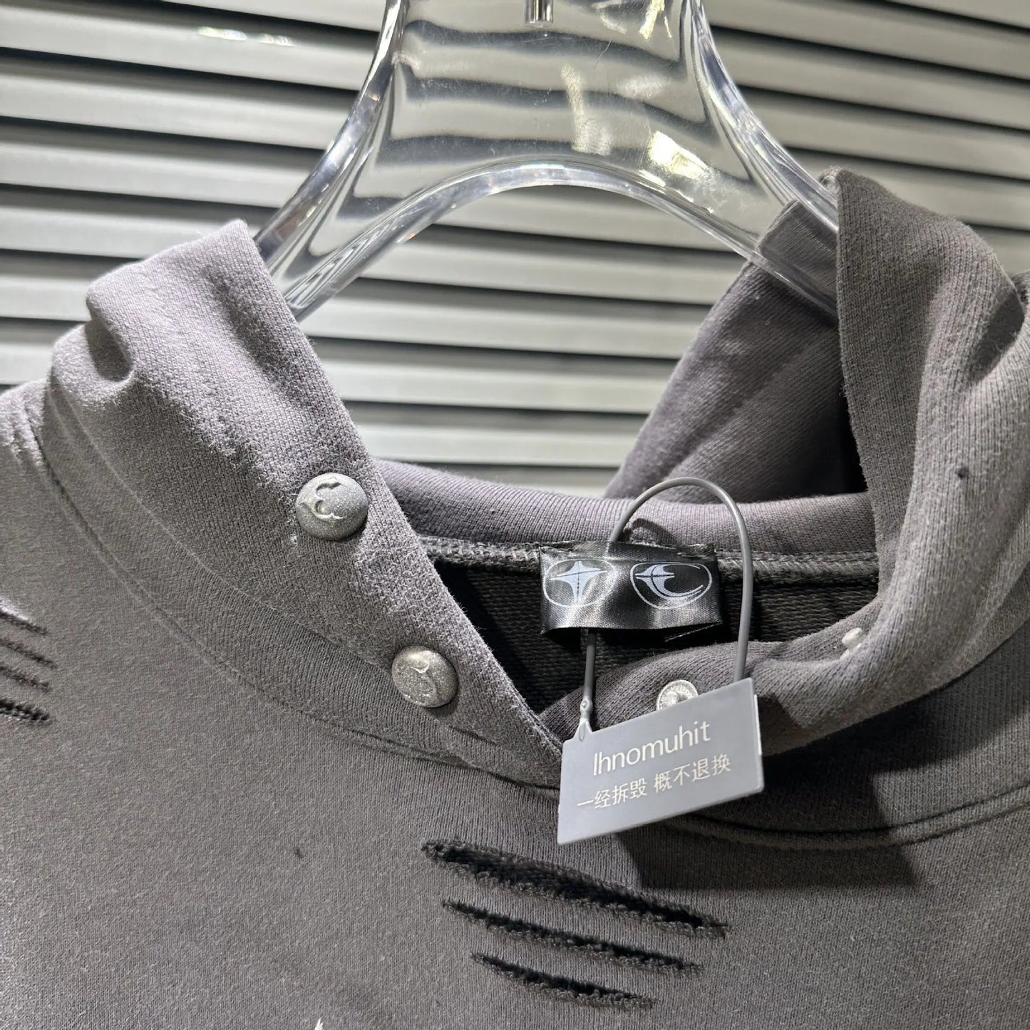 New Luxury 2023 Thug Club Washed Ripped Pullover Hoodies Hoody Hooded
