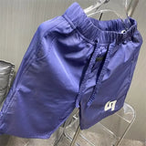 Men's Sports Shorts Summer Korean Graphic Sweatpants High Street Fashion Green Shorts High Quality Beach Quick Drying Shorts New