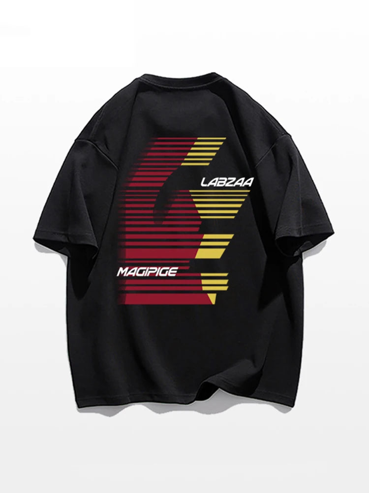 Y2k Chrome print – Summer Creative Letter Printed T Shirts For Men High Street
