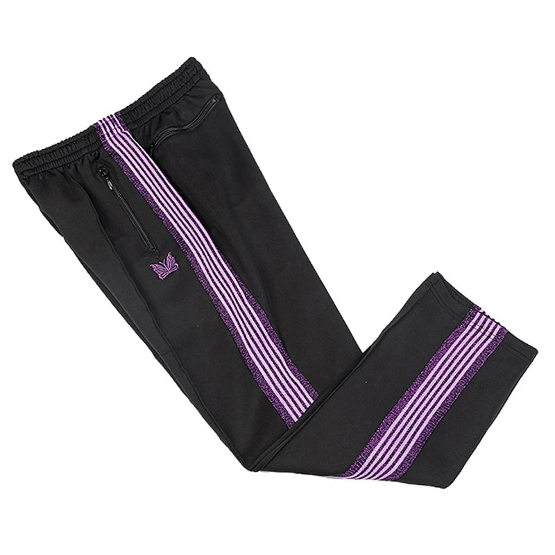 chaopai pattern embroidery loose casual pants side edge weaving straight leg pants men woman comfortable trousers unique default style 4849