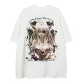 Vaporwave Crying angel – 2023 Streetwear Harajuku Men T Shirt Girl Letter Graphic Tsh