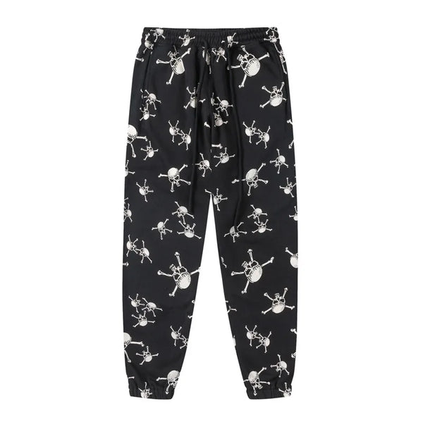 new 2023 hot luxury men classic skull head black saint comfortable cotton parkour sweat casual pants sweatpants 710 sporty tapered joggers