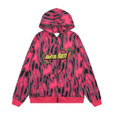 vaporwave graphic tee featuring mens harajuku fire printed hoodies unisex hip hop y2k full zipper sweatshirt streetwear casual hooded warm loose tops hoodies
