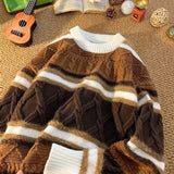varsity graphic knit, unisex street look, trendy streetwear apparel for men and women