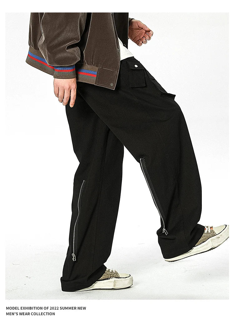 men streetwear fashion loose casual wide leg techwear cargo pants track trousers women harem trousers joggers sweatpants unique joggers style 936