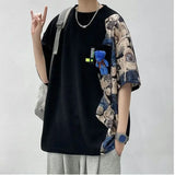 Skatercore Oversized shirt – Summer Short Sleeved Mens T Shirt Trend Loose And Versatile